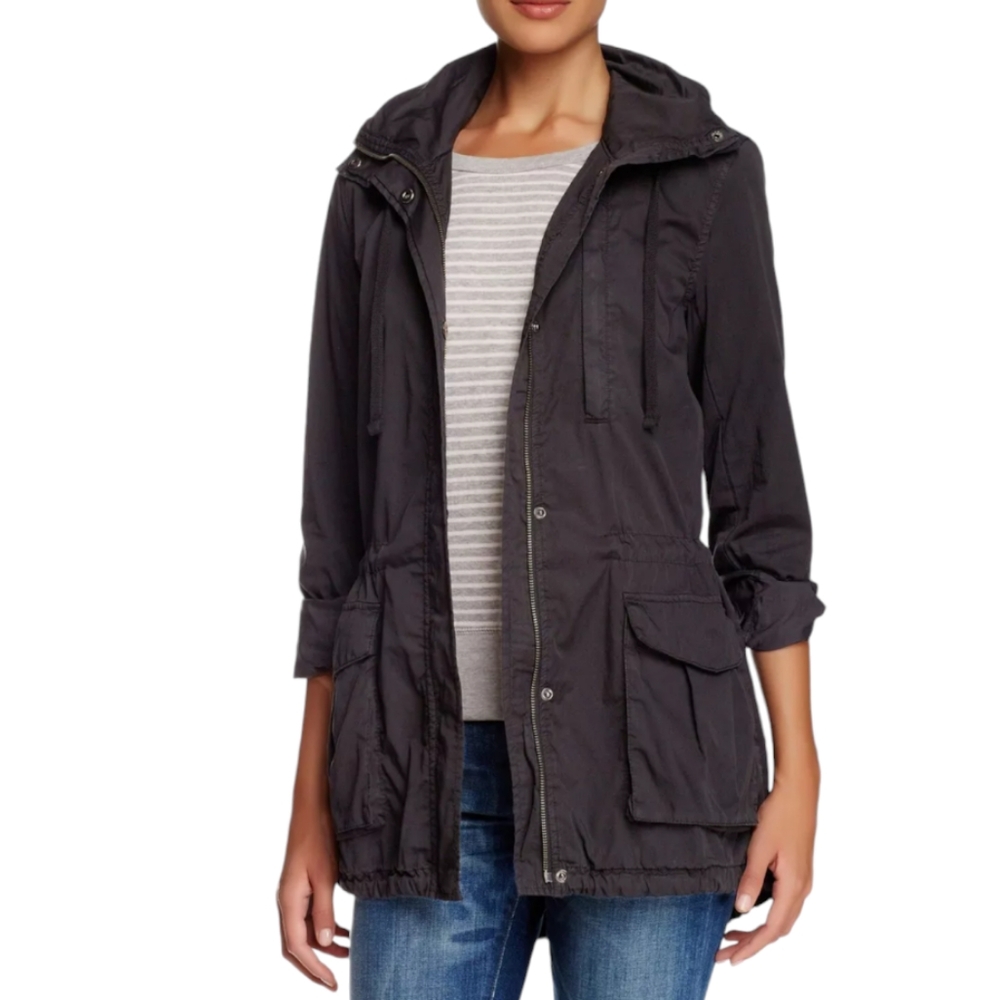 James Perse Black Utility Jacket